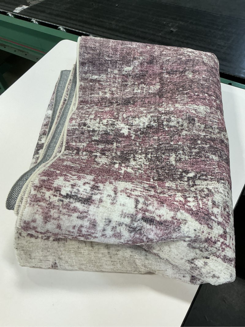 Condition photo showing Good Condition for Addison Rugs Indoor/Outdoor Accord AAC33 Plum Washable 5' x 7'6" Indoor Outdoor Area Rug, Easy Clean, Machine Washable, Non Shedding, Bedroom, Living Room, Dining Room, Kitchen, Patio Rug Multi Color 5' x 7'6" (Rectangular)