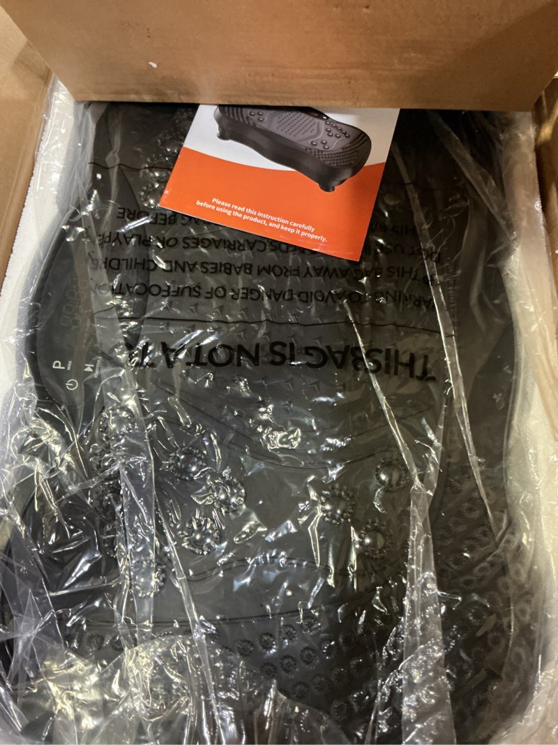Condition photo showing Good Condition for vibration plate exercise machine, 130 levels full body workout vibrating plate for lymphatic drainage weight loss, 450 lbs capacity shake platform with resistance bands bluetooth for women men