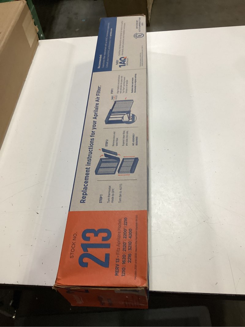 Condition photo showing New/Like New for genuine aprilaire 213 replacement filter for aprilaire whole-house air purifiers - merv 13, healthy home allergy, 20x25x4 air filter (pack of 1)