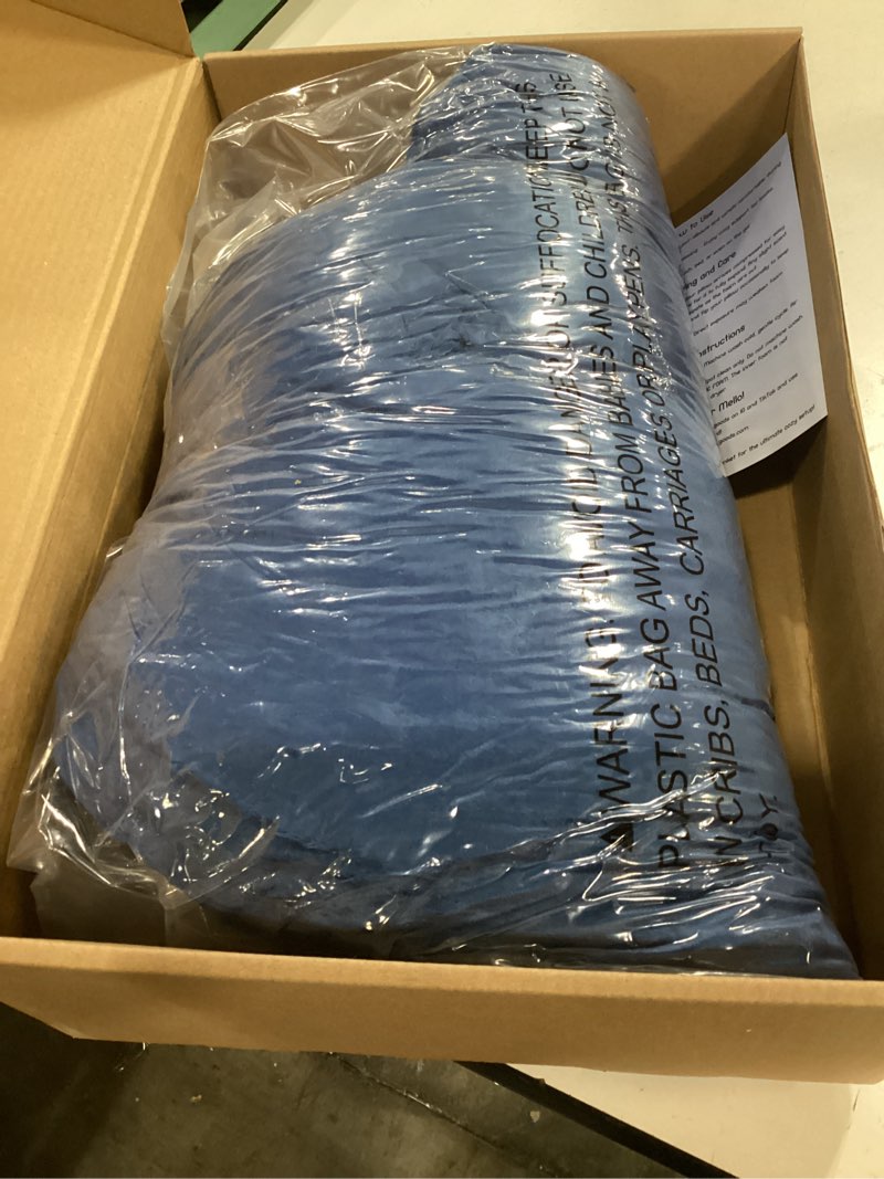 Condition photo showing New/Like New for mello lap pillow for reading – memory foam gaming pillow for lap, crochet, crafting, knitting, elbow and arm support cushion for rest in couch and bed (navy blue, standard) navy blue standard