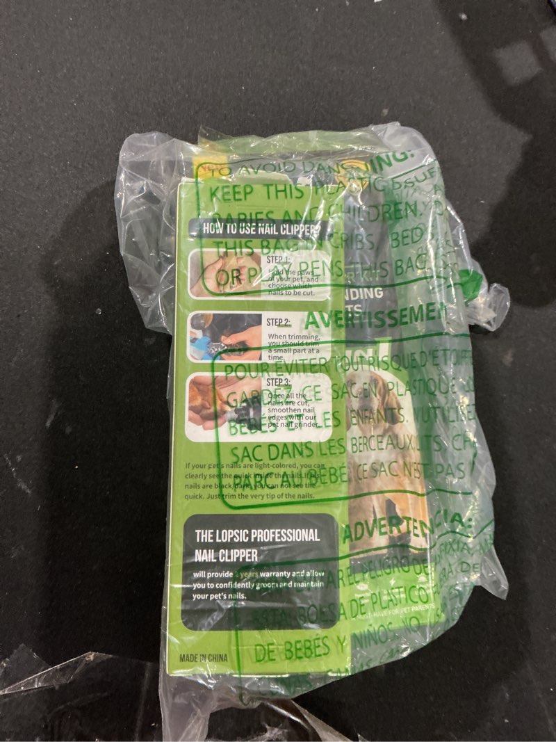 Condition photo showing Good Condition for Dog Nail Grinder with 2 LED Lights Powerful 2 Speeds Super Quiet Dog Nail Trimmers with 3 Grinding W