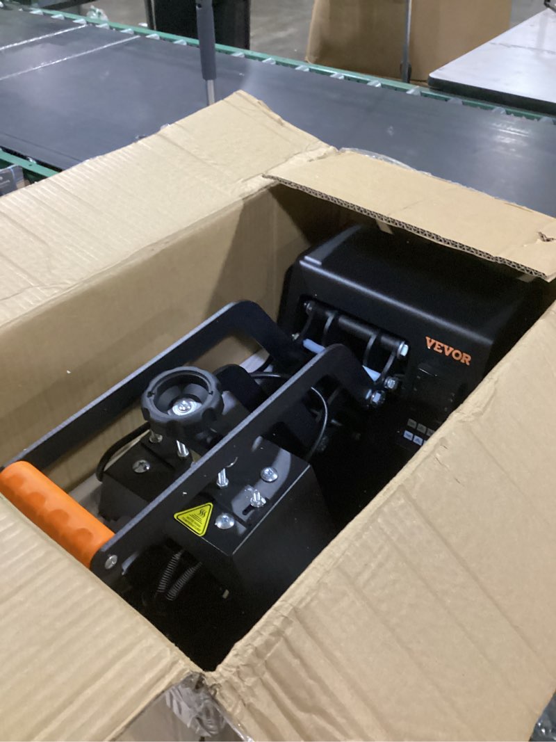 Condition photo showing Good Condition for vevor 4-in-1 heat press machine for hats with 6x3inches curved teflon-coated heat plate, easy temperature control non-slip base, four replaceable elements 6x3/6.7x2.7/6.7x3.8/8.1x3.5inches black