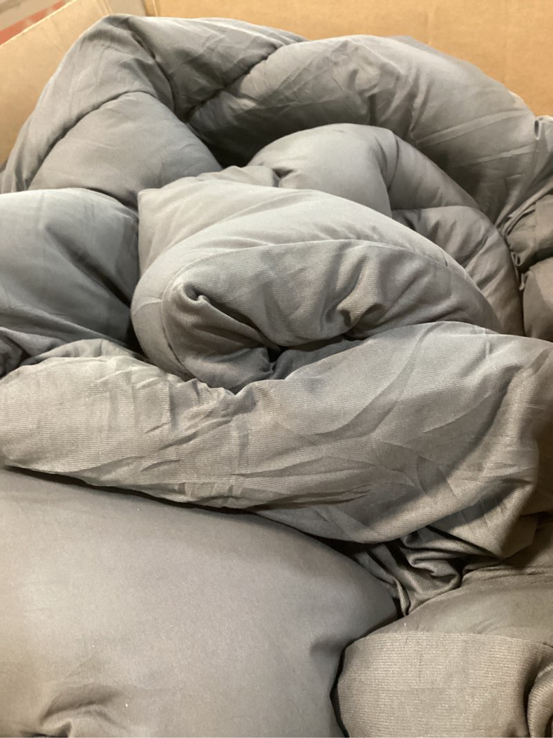 Condition photo showing Good Condition for coonp california king mattress topper, extra thick pillowtop, cooling plush mattress pad cover bed topper protector with 8-21 inch deep pocket (grey, california king) grey california king