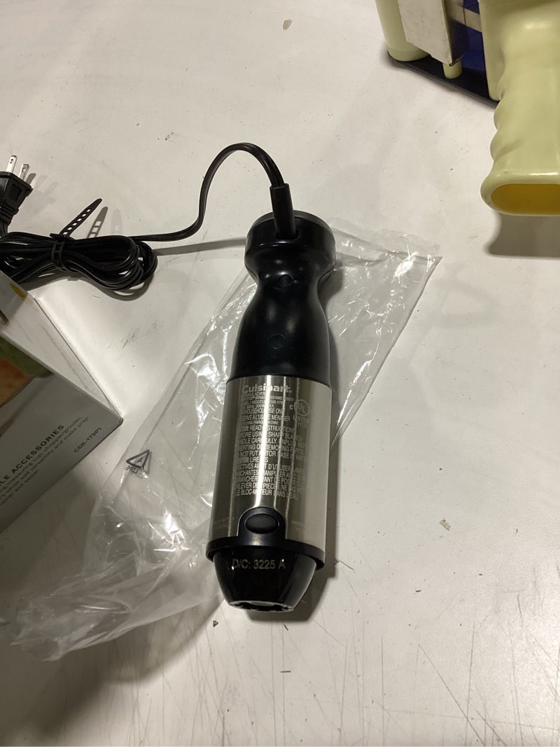 Condition photo showing As Is for Cuisinart CSB-179 Smart Stick Variable Speed Hand Blender, Stainless Steel Stainless Steel Variable Speed