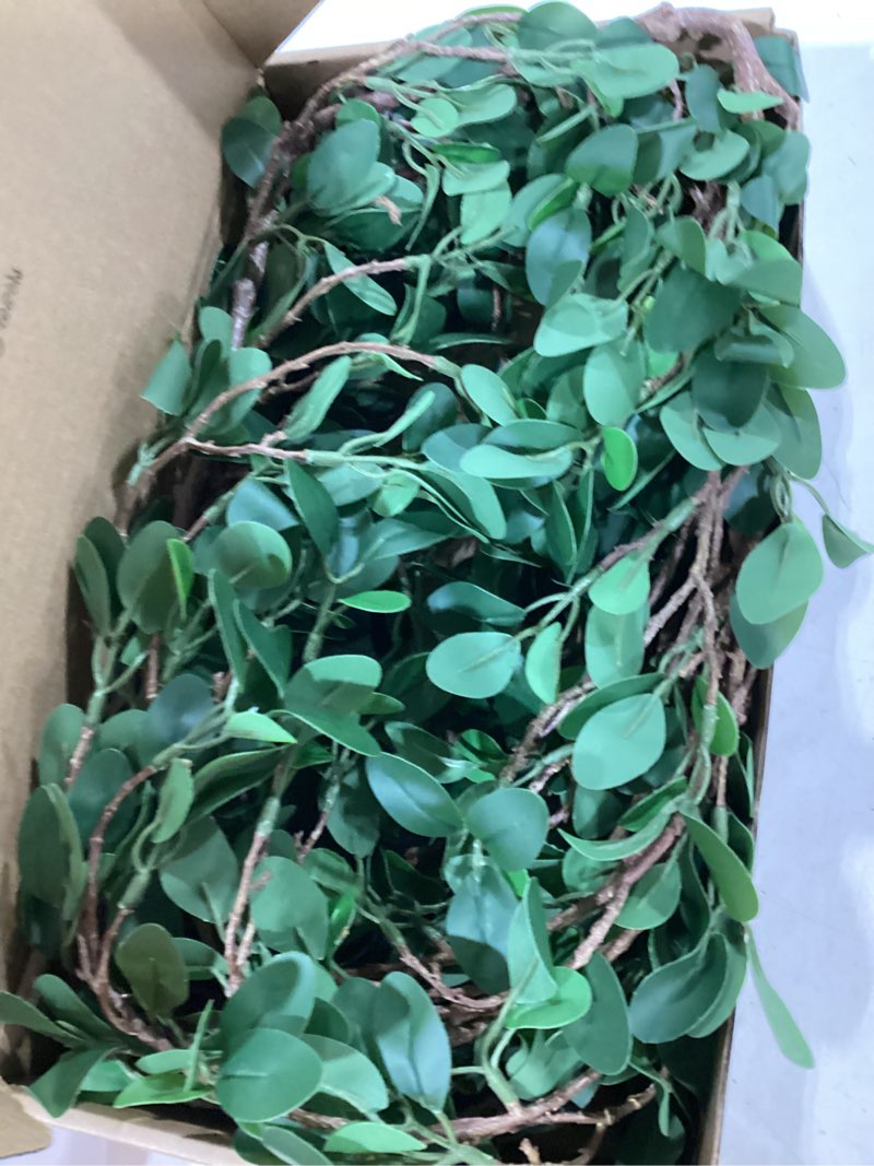 Condition photo showing Good Condition for 6pcs 41.3inch greenery stems artificial branches for vases olive, spring green long stem fake plants indoor branches for garden office home desk decoration green 6 count (41.3 inches)