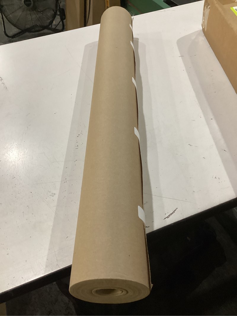 Condition photo showing New/Like New for bryco goods 30" x 200' (2400") brown kraft paper roll - usa made - versatile for different arts and crafts projects - pin up your work or school notes - create vision board for your bedroom 30" x 200' brown