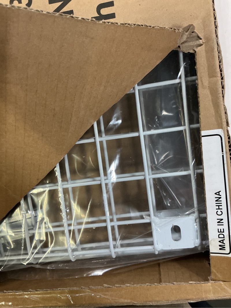 Condition photo showing Good Condition for TORACK 2-Pack 12x18 inch Wall-Mounted Shelves, Garage Wall Shelf for Closet & Laundry Room, Heavy-Duty Floating Shelves Hold Up to 60 lbs(White)