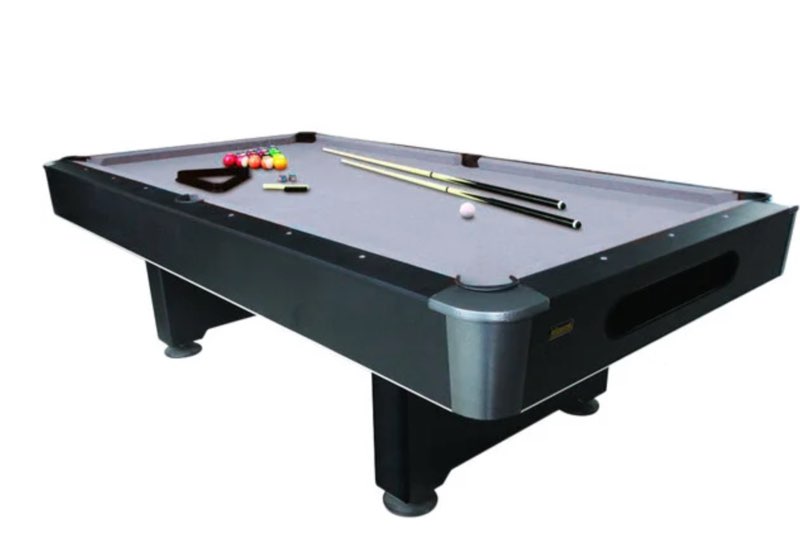 (Incomplete) Mizerak P5423W2 Dakota 8' Slatron Billiard / Pool Table with Accessories