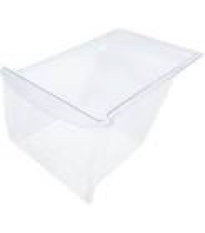 smart choice 240364503 crisper drawer bin for refrigerator freezer - clear, frigidaire drawer replacement for 240364502 240364505 240364507 240364508, fits select frigidaire & kenmore models