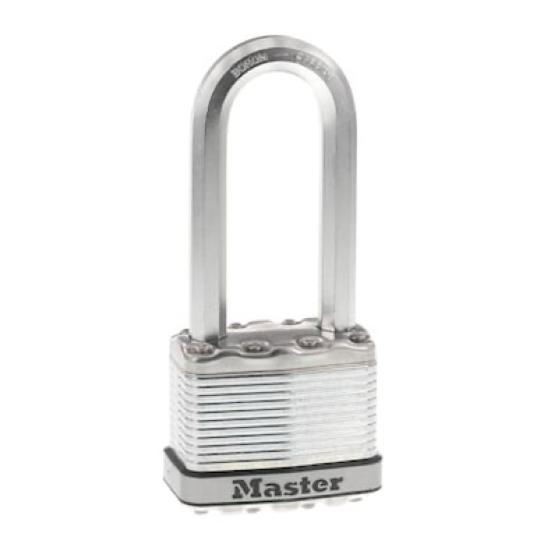 master lock heavy duty outdoor keyed padlock, 2-in wide x 2-1/2-in shackle