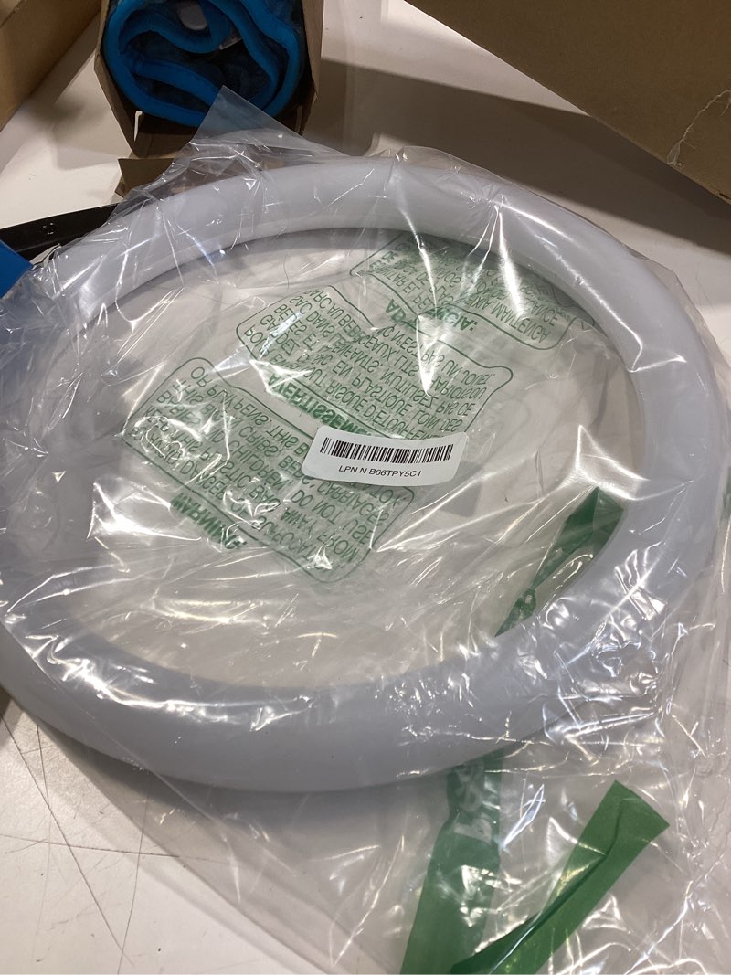 Condition photo showing New/Like New for led t9 circline light bulb, 12 inch led circular ceiling light, 18w 1900lm 5000k daylight white,replacement for 32w circular fluorescent light bulb(fc12t9), ballast bypass required(12 inch-5000k) 12 inch -5000k