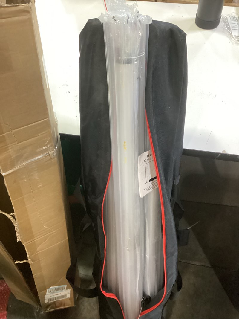 Condition photo showing As Is for 10x10ft double crossbar backdrop stand, heavy duty pipe and drape stand, wedding backdrop for photography backdrop, party, event, and ceremony decorations