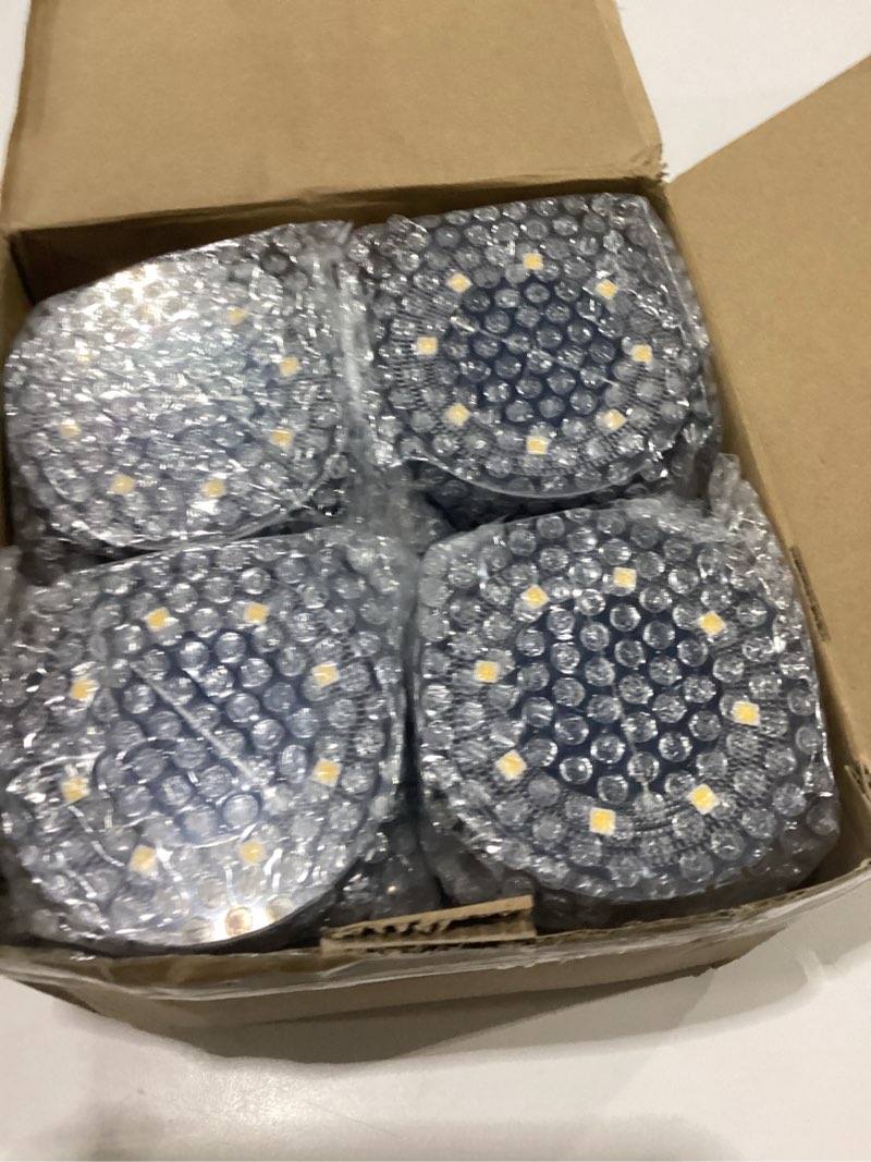 Condition photo showing New/Like New for joomer solar ground lights, 16 pack 8 led solar lights outdoor ip68 waterproof disc light in-ground landscape lighting outdoor for patio pathway lawn yard driveway walkway (warm white) 16 pack warm white