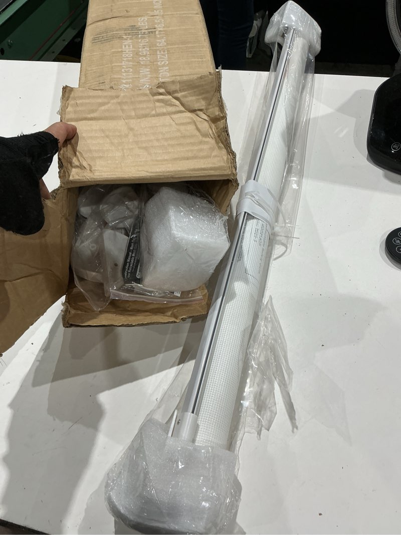 Condition photo showing Good Condition for babepai retractable baby gates for stairs, retractable dog gate for indoor/outdoor use | child gates for doorways, deck, porch, hallways, patio (white, 55\" wide 34\" height) white 55\" wide × 34\" height