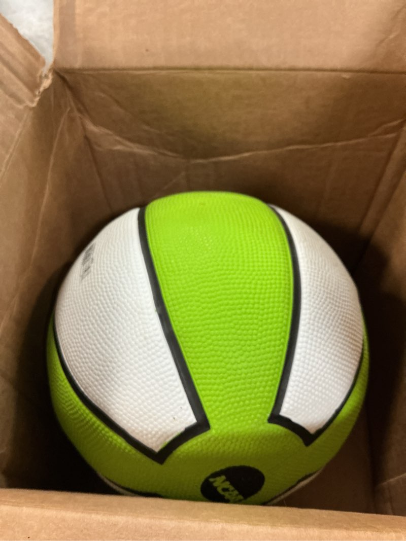 Condition photo showing Good Condition for wilson ncaa killer crossover outdoor basketball - 29.5", 28.5", 27.5" size 5 - 27.5" lime/white