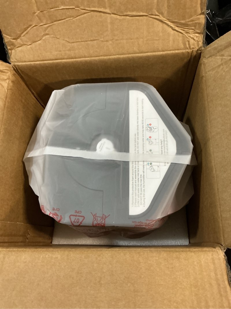 Condition photo showing Good Condition for 5Gal Smart Humidifier Large Room up to 2800ft², 1000mL/h, APP & Remote Control, 180° Auto Rotating Nozzle, 24H Timer, 60H Supersized Cool Mist Humidifiers for Whole House Home Bedroom Office Plants White