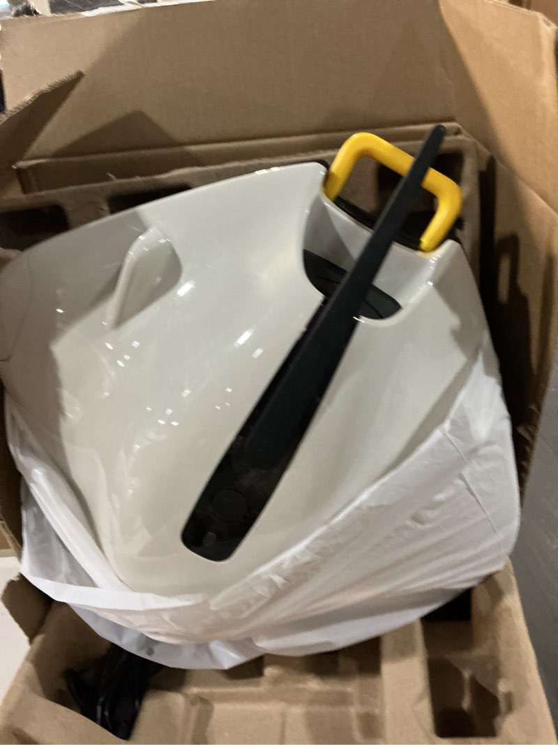 Condition photo showing Good Condition for poolmr cordless robotic pool cleaner - above ground pool vacuum robot - 40w strong suction, dual cleaning system, barrier crossing, 120-min runtime up to 1614 sq for above ground pools, grayish white