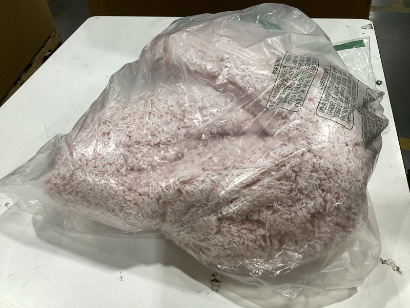 Condition photo showing New/Like New for bathroom rugs non slip washable, ultra thick soft microfiber absorbent bath mats, high density foam latex non slip backing bath rugs, fluffy floor carpet for tub&shower, sakura 48\" x 24\"(bathroom rug) sakura pink