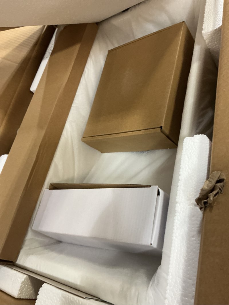 Condition photo showing New/Like New for Lordear Wall Mounted Bathroom Sink with Towel Rack - 21 x 12 Inch Modern White Wall Hung Sink for Small Bathrooms, Rectangular One Hole Porcelain Vanity Sinks 21"x12" Towel rack