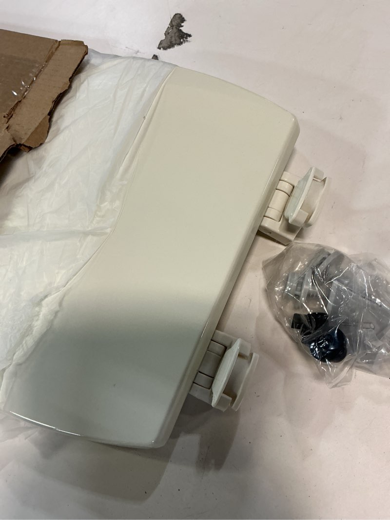 Condition photo showing As Is for Bemis 1500EC 346 1500EC-346, 1 Pack Elongated, Biscuit/Linen Biscuit Elongated