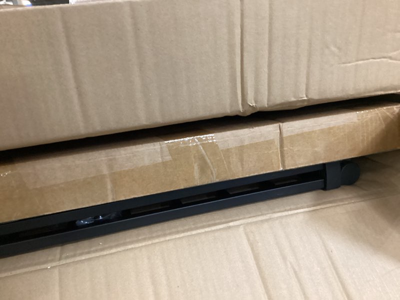Condition photo showing As Is for babelio baby gate for stairs, kitchen & doorways, no bottom bar| easy install| one-handed operation| auto-close| hardware mount safety dog gate (black - b17, 34" h, 26-43" w-standard 2 pcs) black 34" h, 26-43" w-standard 2 pcs
