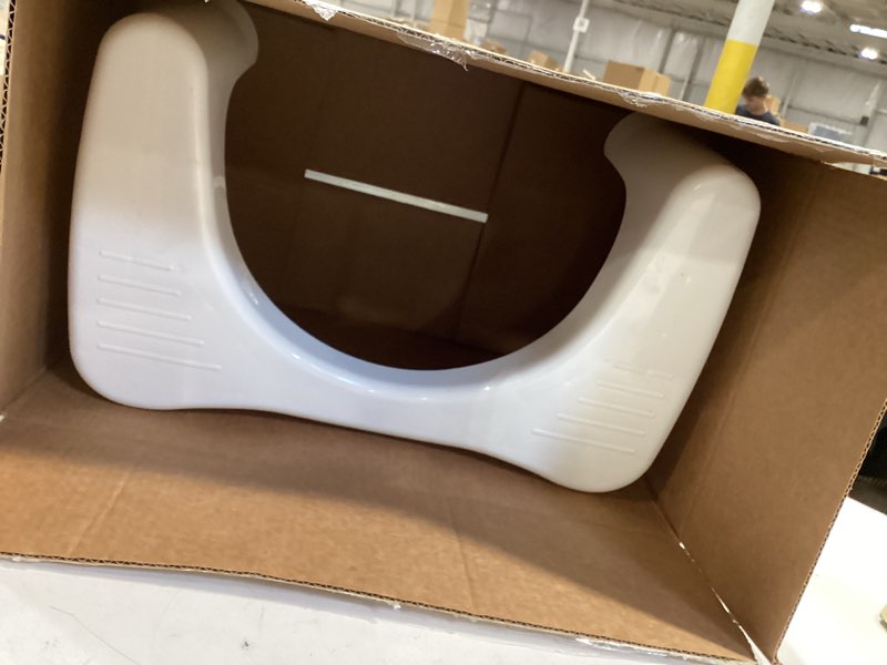 Condition photo showing Good Condition for squatty potty simple curve bathroom toilet stool 7" white