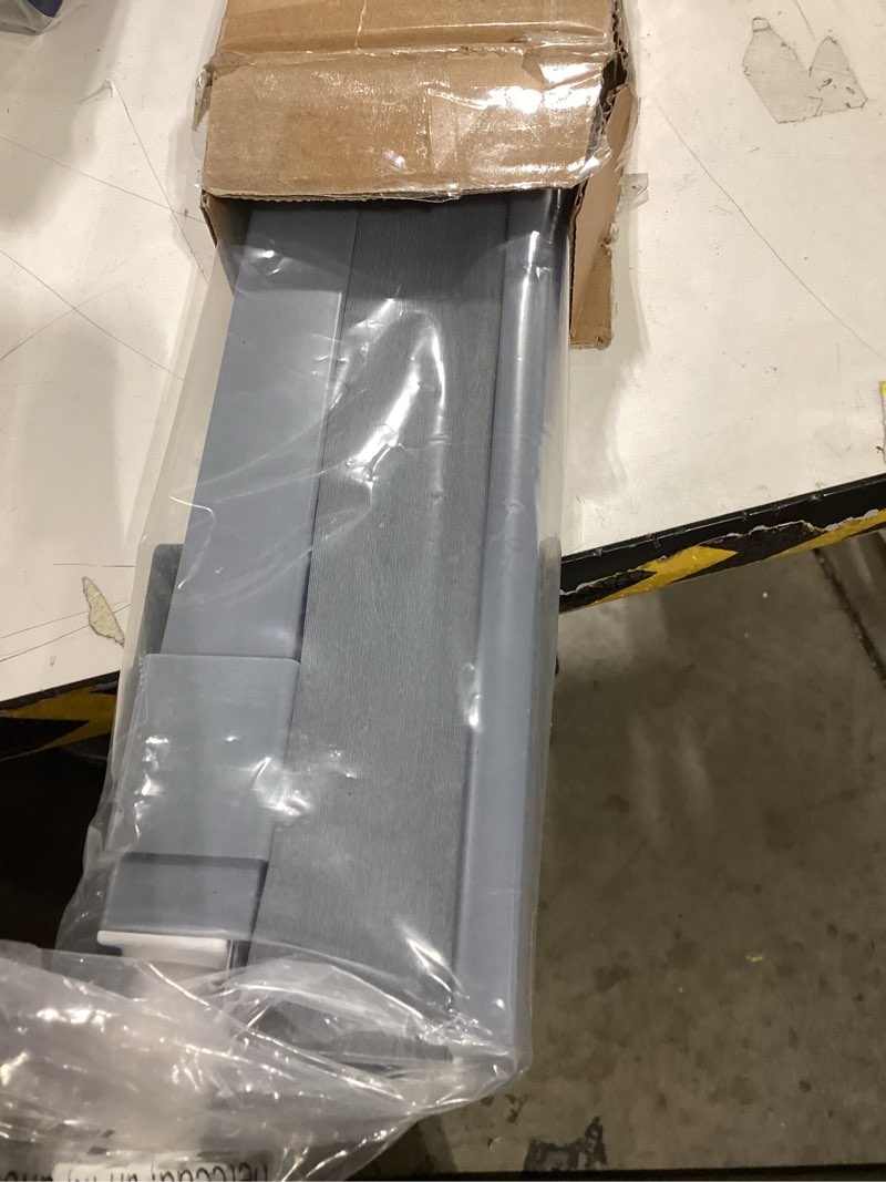 Condition photo showing Good Condition for No Drill No Tools Blackout Cellular Shades Cordless Easy Install Honeycomb Blinds Thermal Insulated Noise Reduction Blinds for Indoor Windows,Blackout-Light Gray,Customize Size Blackout Light Gray Customize Size