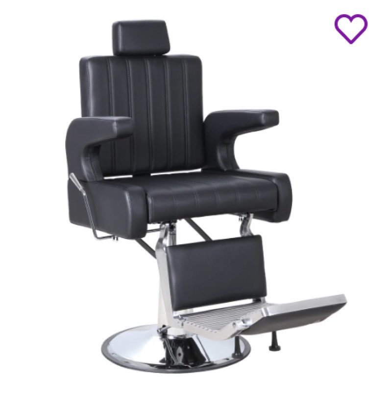 Hydraulic Barber Chair - 440lbs Heavy Duty Reclining Salon Chair, Adjustable Height, 360° Swivel, Reclining Styling Chair For Barbershop/spa/salon/home Studio