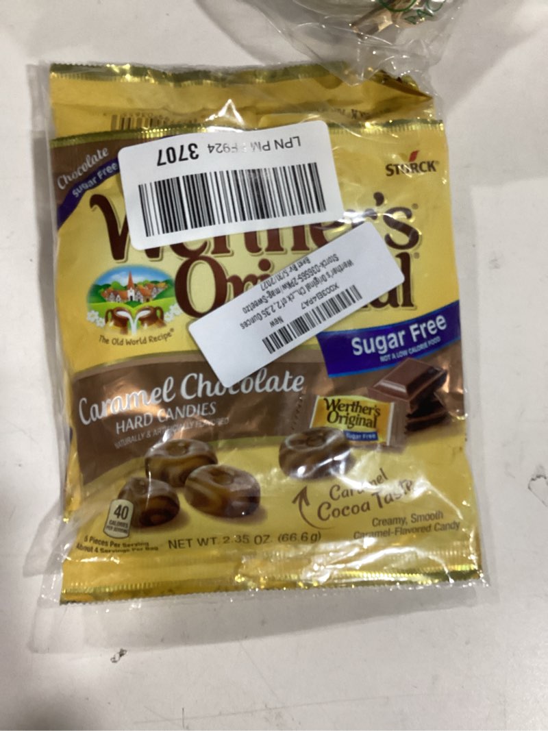 Condition photo showing Good Condition for Werthers originals caramel chocolate hard candies sugar free 
