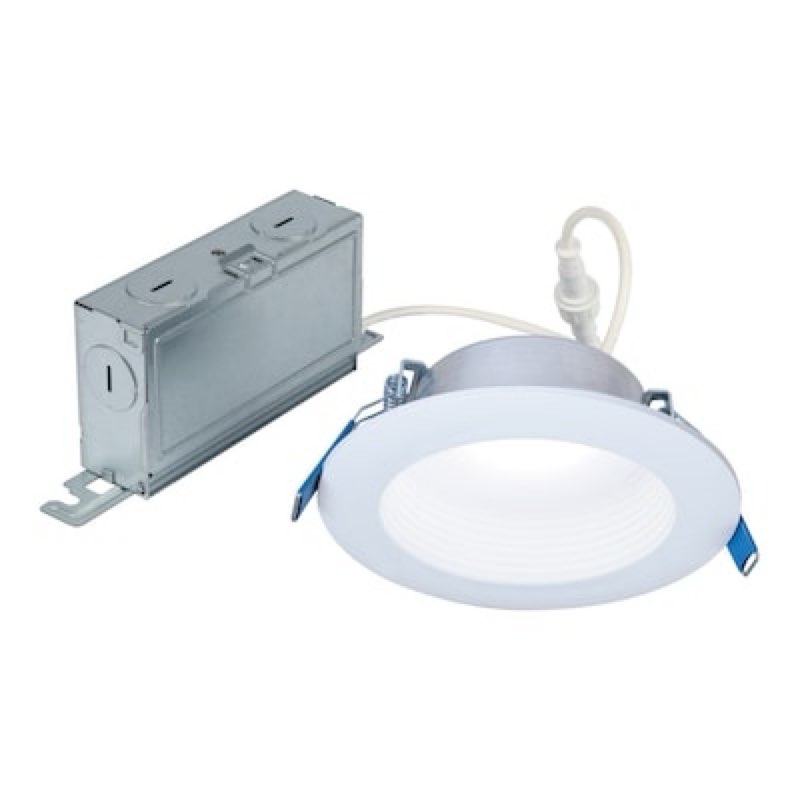 halo lt series white 4-in 650 -lumens switchable white round dimmable led canless