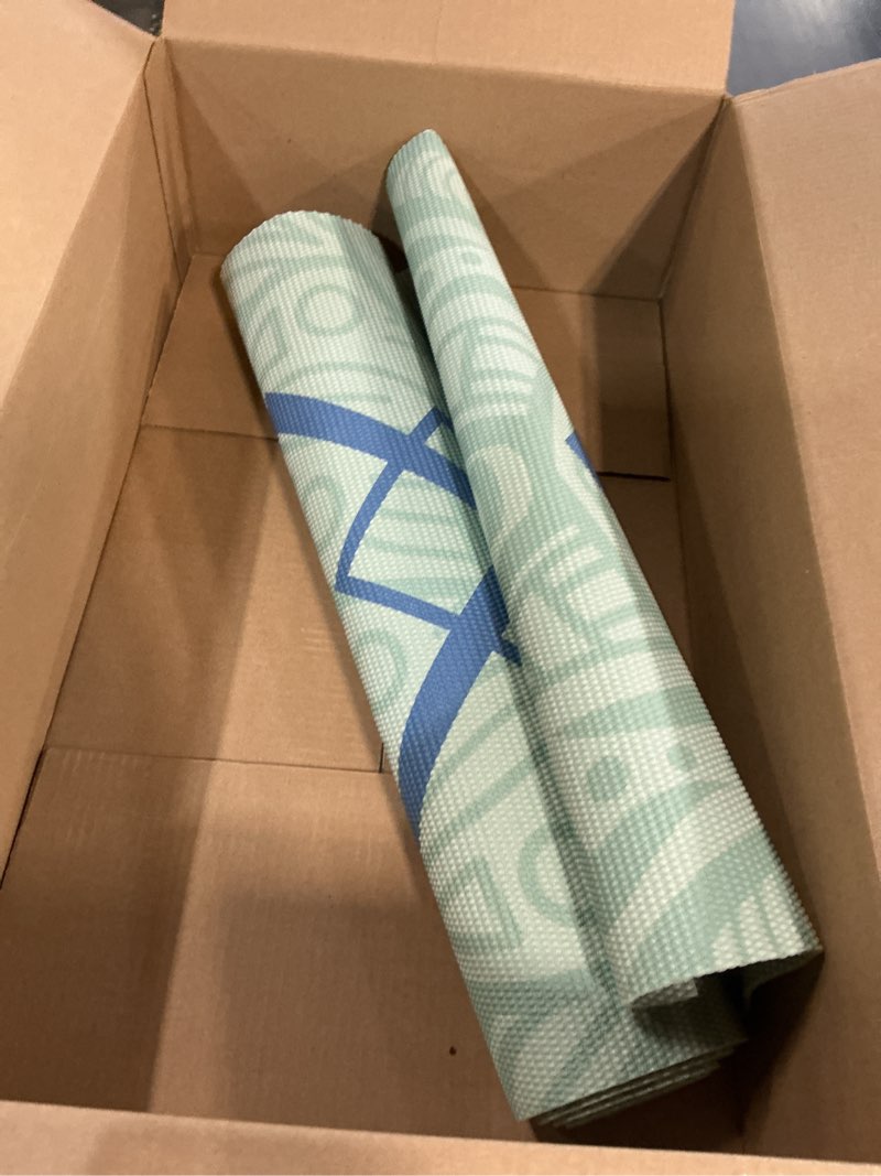 Condition photo showing As Is for Gaiam Print Yoga Mat, Non Slip Exercise & Fitness Mat for All Types of Yoga, Pilates & Floor Exercises Fijian Dream