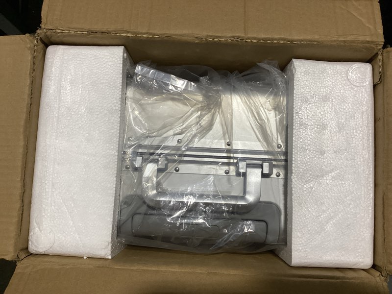 Condition photo showing New/Like New for venturevault all aluminum carry on luggage 22x14x9 airline approved?zipperless luggage premium aluminum suitcase luggage, hard shell carry on luggage with spinner wheels (silver, 20inch) sliver 20inch