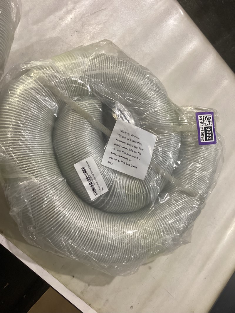 4" x 50’ Heavy Duty PVC Clear Flexible Dust & Fume Collection Hose with Carbon Steel Wire Coil, Punc