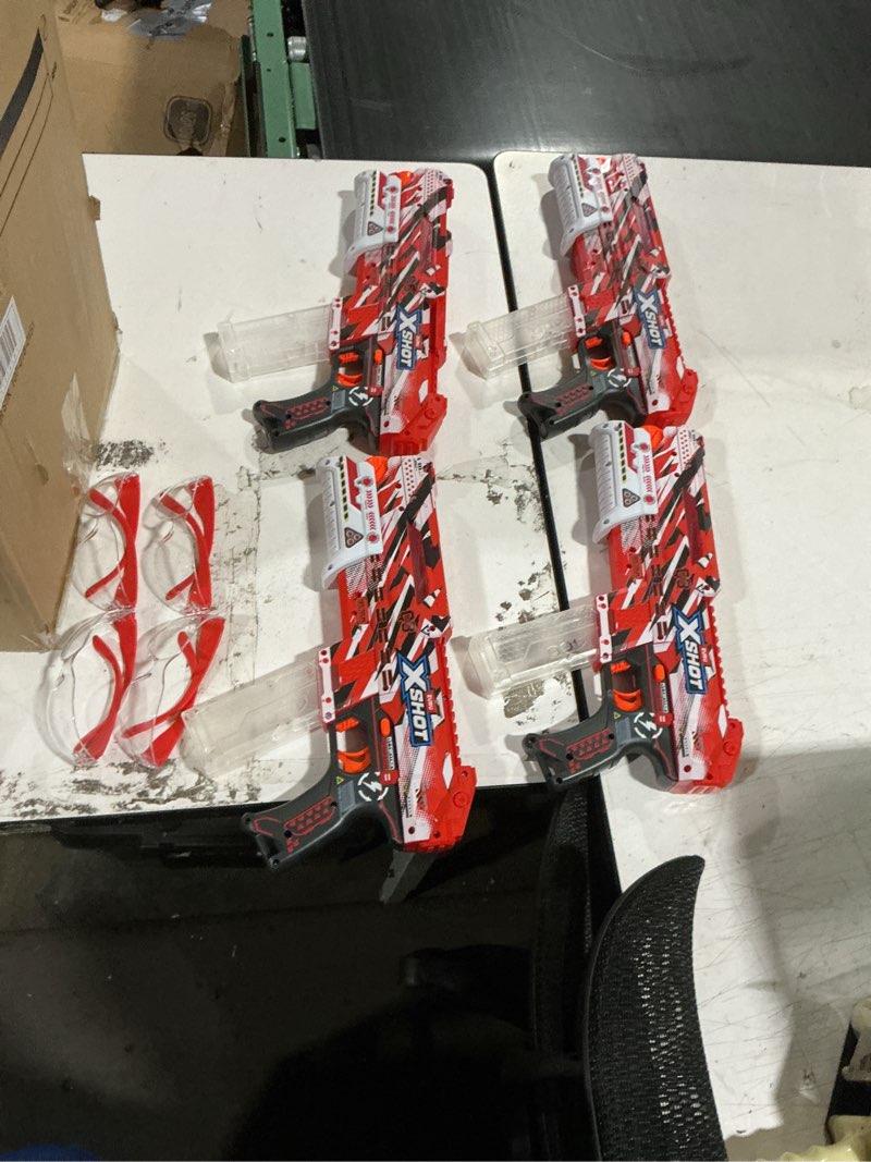 Condition photo showing As Is for set of 2 xshot hyper gel clutch blaster 2 pack (5,000 hyper gel pellets) by zuru for ages 14+
