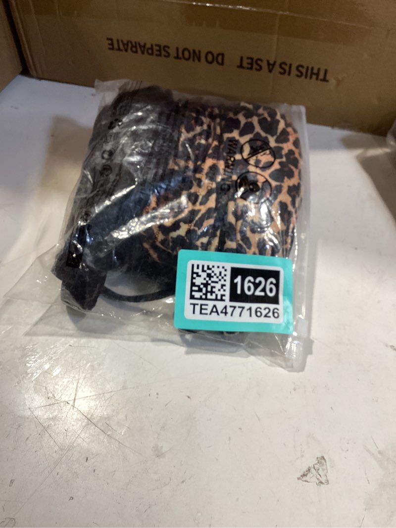 Condition photo showing New/Like New for roseseek 2 pack leopard print bikini sets halter triangle top brazilian bottom animal print swimwear bundle medium multicolor
