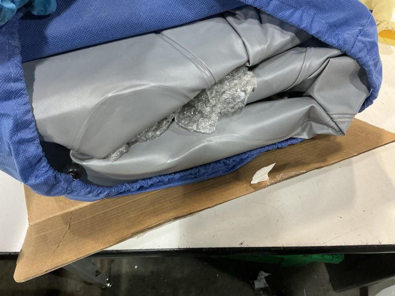 Condition photo showing As Is for beautyrest extraordinaire 15" inflatable blow-up air bed mattress with built-in pump twin