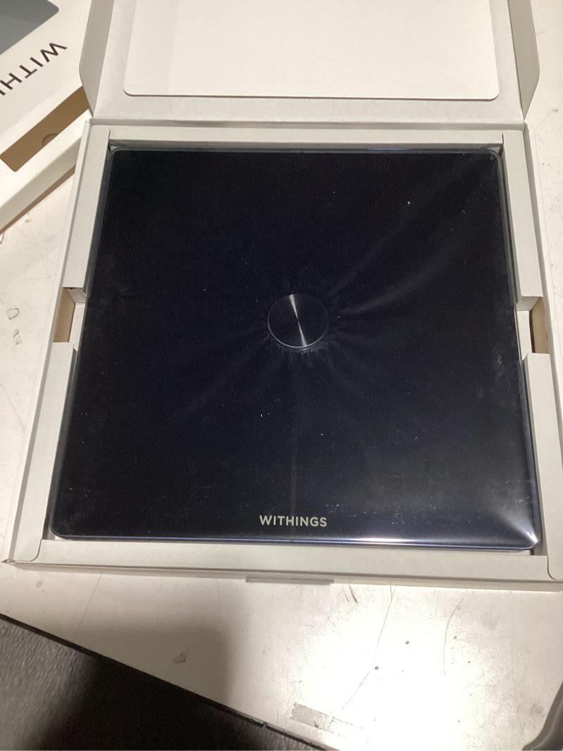 Condition photo showing Good Condition for WITHINGS Body Smart - Accurate Scale for Body Weight and Fat Percentage, Body Composition Wi-Fi and Bluetooth Weight Scale, Baby Weight Scale, Smart Scale Apple Health Compatible, Bathroom Scale