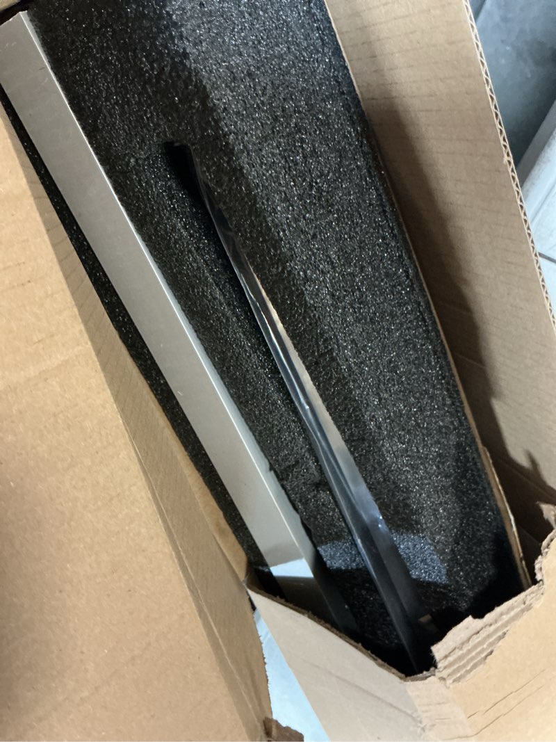 Condition photo showing New/Like New for 30-47 Inch New Heavy Duty Hidden Sliding Barn Door Hardware and Track, Floating Wall Mounted Invisible Sliding Door Track, Soft Close, Quiet, Easy Install (Can Installed on Doors up to 47 Inch)