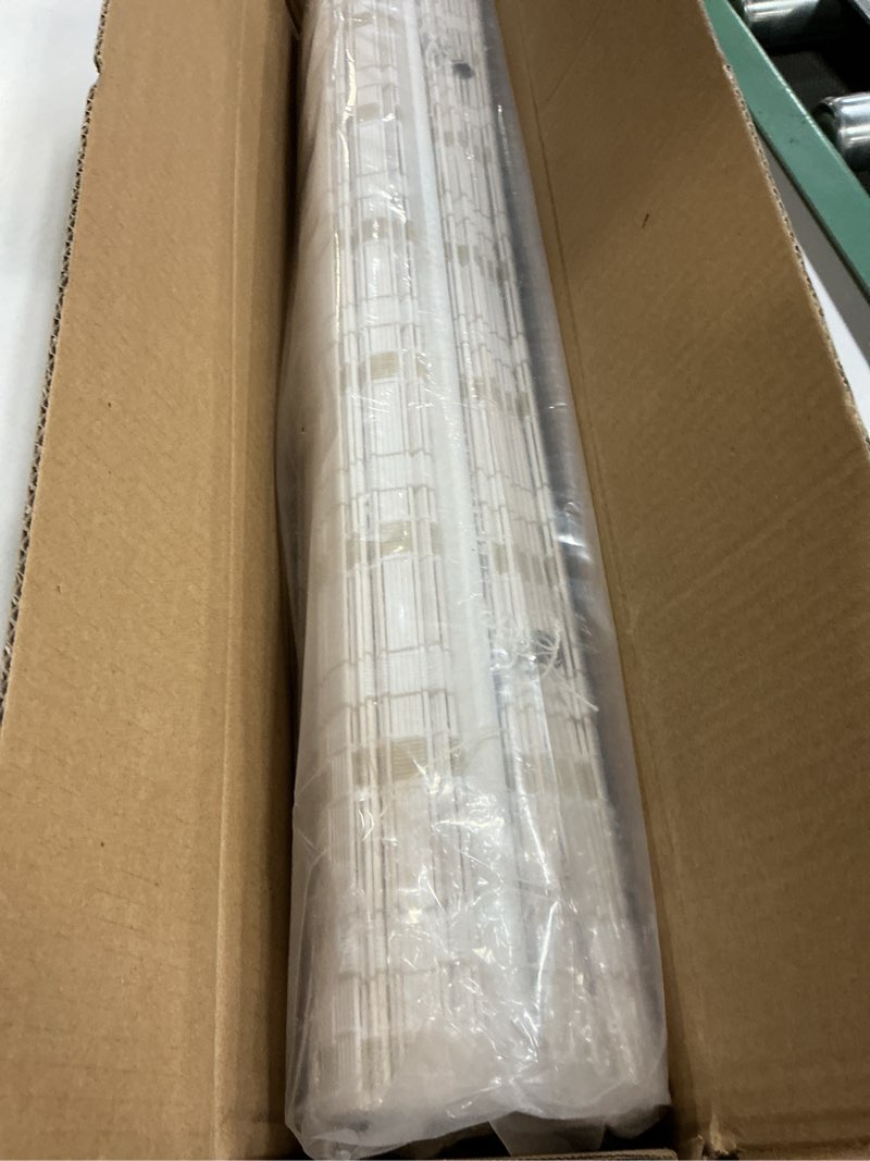 Condition photo showing Good Condition for lazblinds no tools no drill cordless bamboo roman shades, light filtering window treatment, roll up bamboo blinds for window 26'' w x 64'' h, whitewash b whitewash b 26'' w x 64'' h