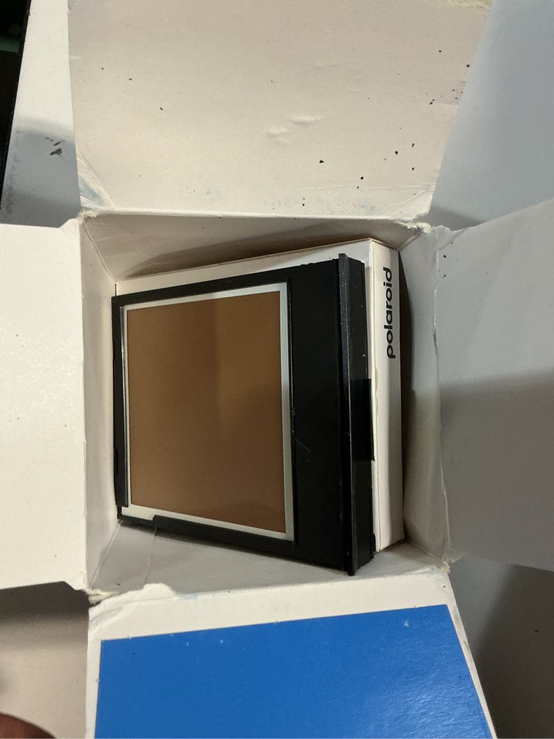 Condition photo showing As Is for polaroid color film for 600 x40 pack, 40 photos (6013), instant photo 40 photos white frame