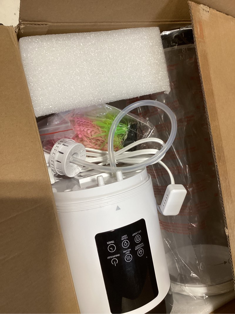 Condition photo showing Good Condition for humidifiers for bedroom, 30db quiet, 8l large capacity cool mist humidifier, top fill, 60h runtime, 3in1 air humidifier & aroma diffuser & ambient light, 16h timer, auto shutoff protection