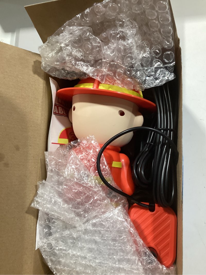 Condition photo showing Good Condition for water table pump kids toys: firefighter water table pump continuous flow adjustable water pressure 12v safe plug-in long cord no drilling kids outdoor water play toys accessories for toddlers 1-3 4-8 adjustable water flow