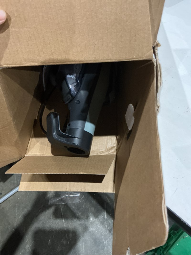 Condition photo showing As Is for shark steam & scrub steam mop, all-in-one scrubbing and sanitizing hard floor cleaner, led headlights, 4 dirt grip soft scrub pads included, xl water tank, swivel steering, hawaiian grey, s8001