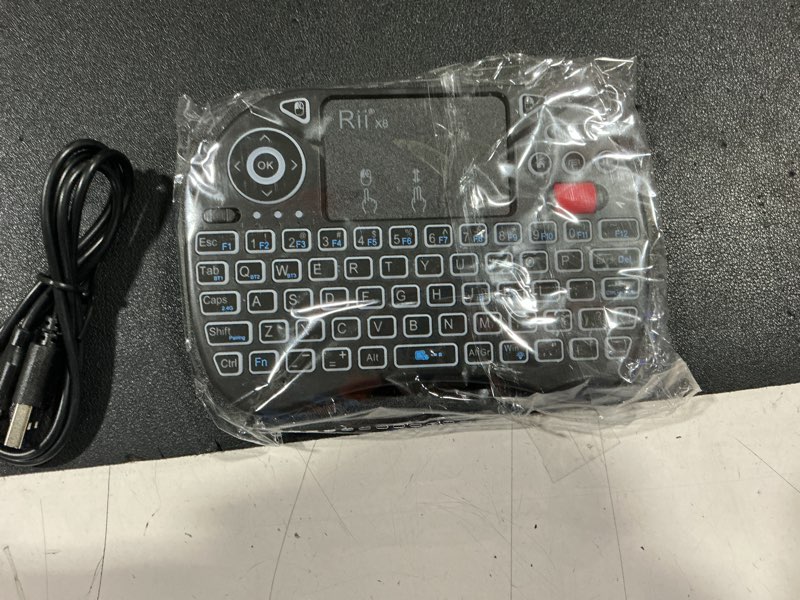 Condition photo showing Good Condition for rii x8 mini keyboard,upgrade 2.4ghz wireless and bluetooth keyboard with touchpad,rgb backlit,rechargeable battery for android tv box/mac/pc/nvidia shield(2.4g+bt version)
