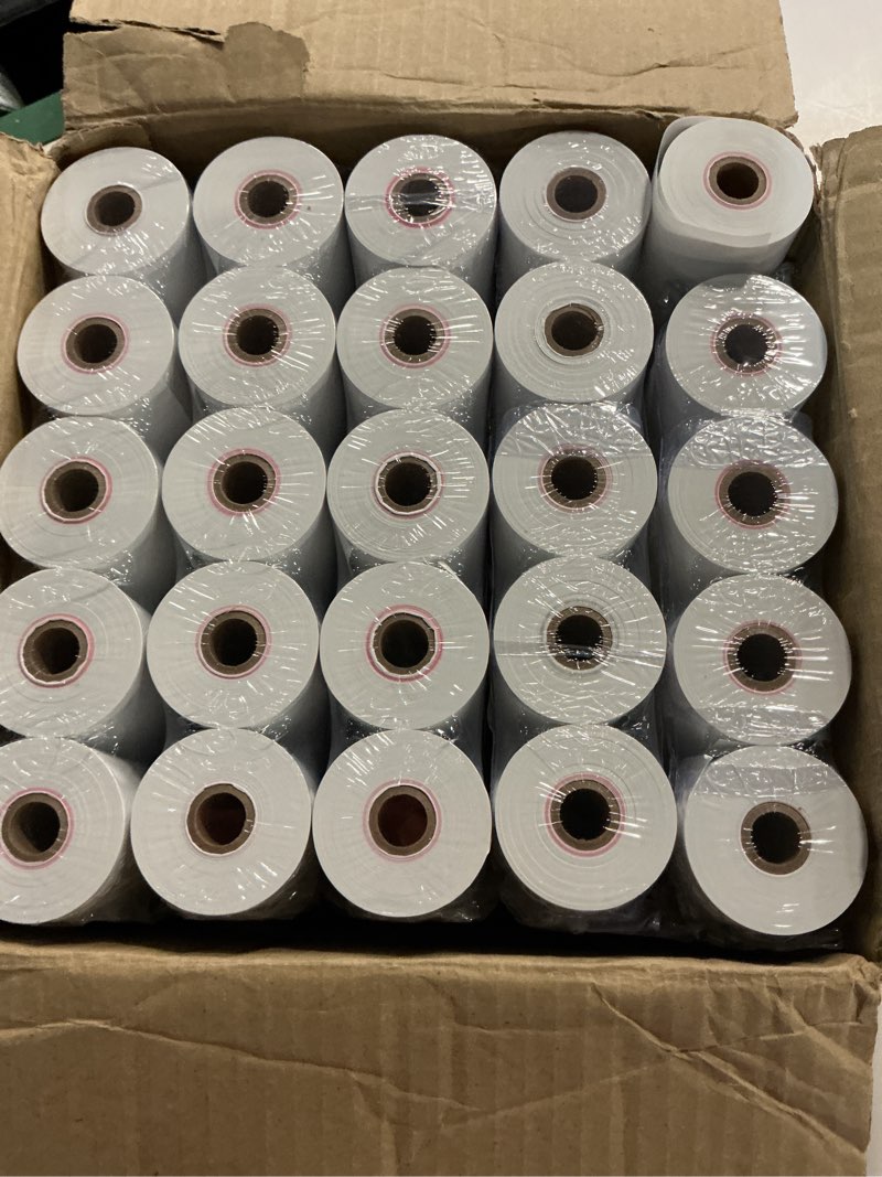 Condition photo showing Good Condition for thermal receipt paper rolls for clover mini & clover mobile – 2 1/4” x 80’ bpa free credit card machine paper compatible with c200 c300 c301 c302 c302u c305 – pos printer paper, 50 rolls