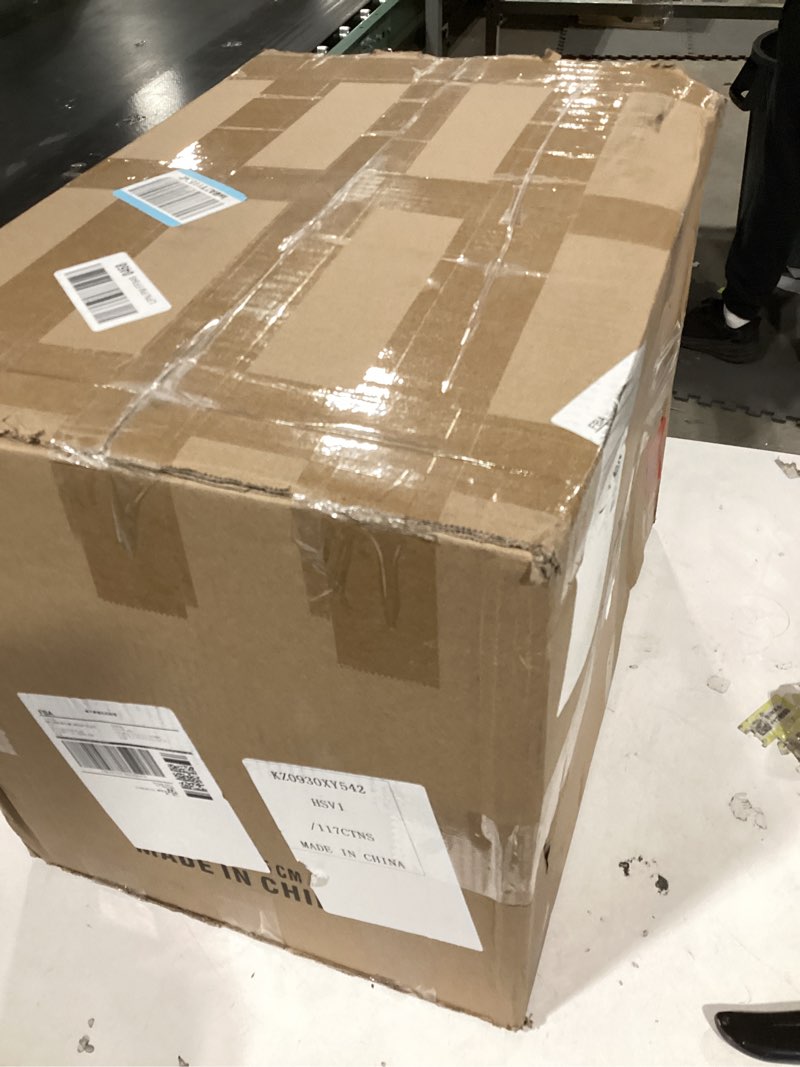 Condition photo showing As Is for 35-Qt Side Press Wringer Combo Commercial Floor Cleaning Rectangular Mop Bucket on Wheels, Yellow,Add One Commercial Mop and One Mop Head Replacement