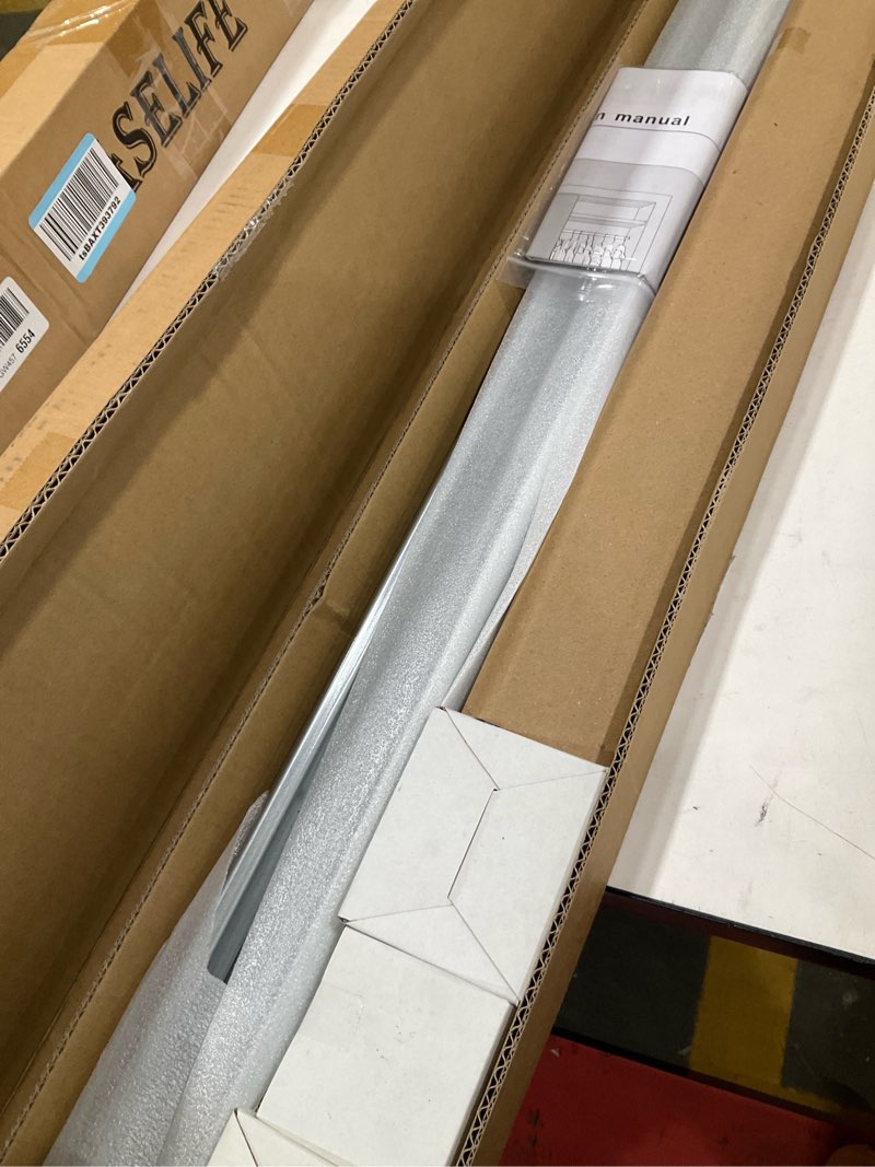 Condition photo showing Good Condition for bypass sliding door hardware 48", bypass wardrobe closet door track set, smoothly and quietly, for 2 door system xc47-48"