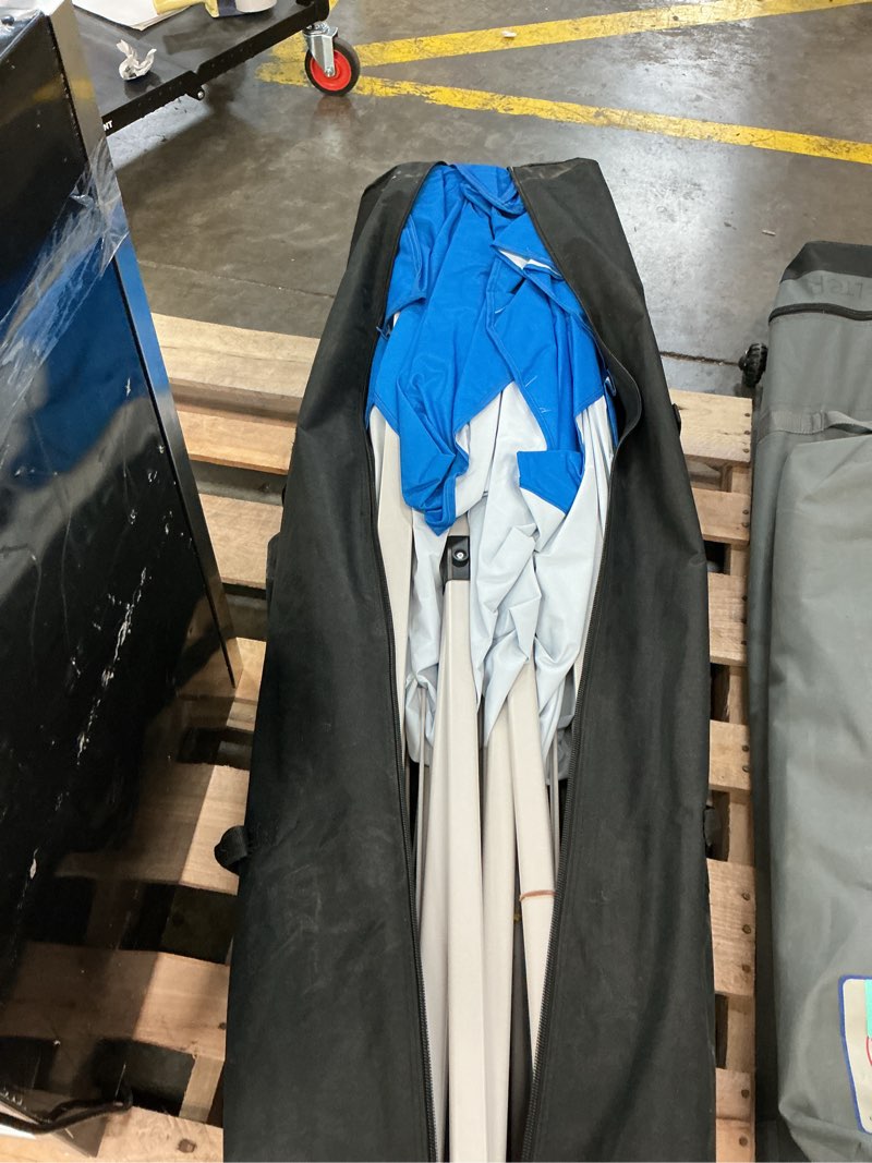 Condition photo showing Good Condition for personal-shelter® 10’x10’ pop up canopy, one-person setup with wheel-bag & spikes