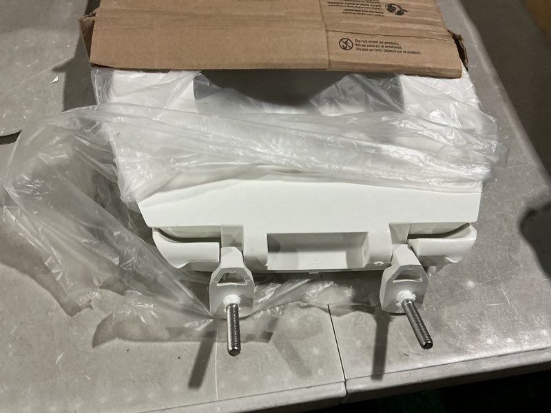 Condition photo showing Good Condition for bemis 7850tdg commercial heavy duty open front toilet seat with cover, industrial seat with secure installation, elongated, white
