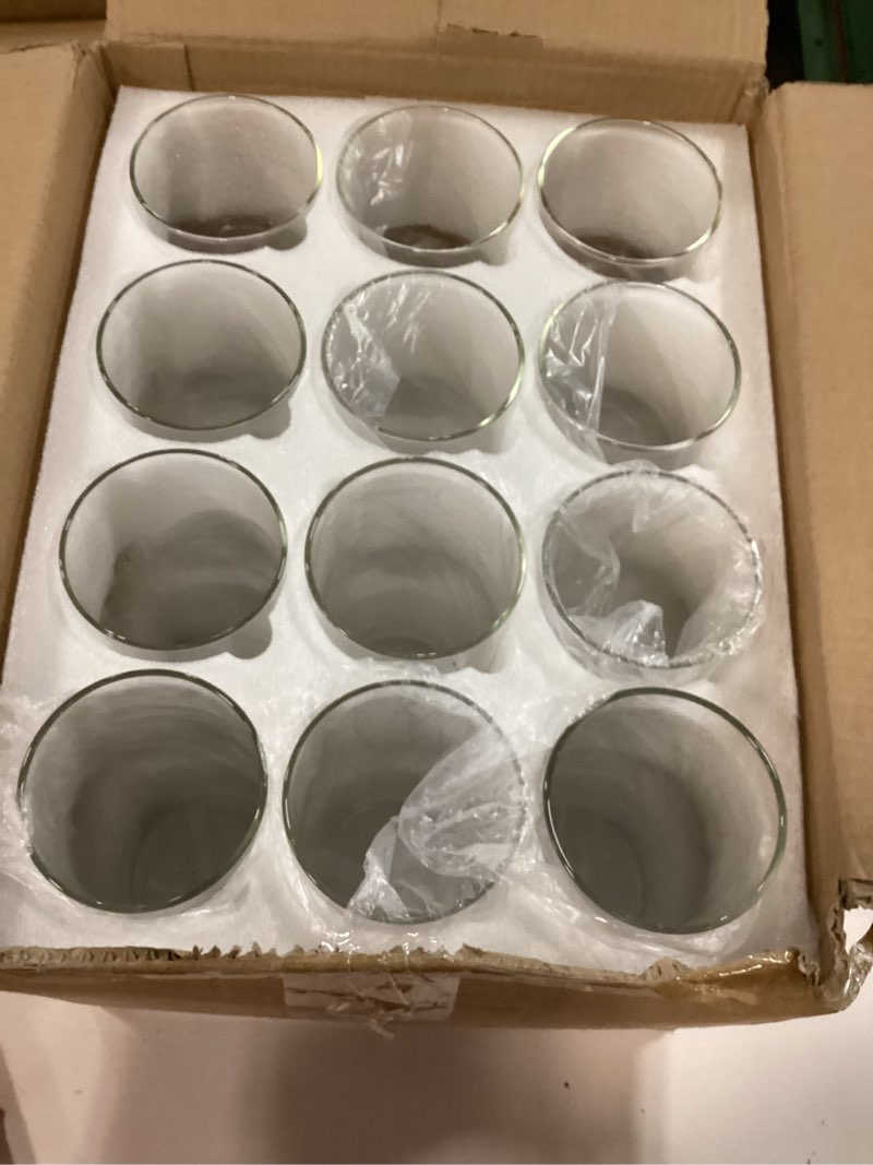 Condition photo showing Good Condition for 12pcs Glass Cylinder Vases for Centerpieces | 8 Inch Clear Flower Vase for Wedding Decorations, Floating Candle vases for Dinner Table, Bridal Shower, Office Home Décor